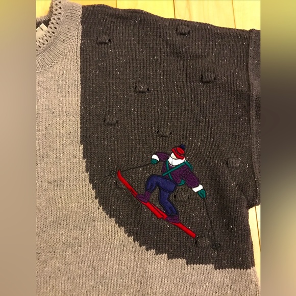 CARLO COLUCCI mens sweater Excellent condition! Sz XL US 50 wool blend embroider - Picture 5 of 11